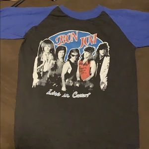 Bon Jovi  vintage used slippery when wet tour